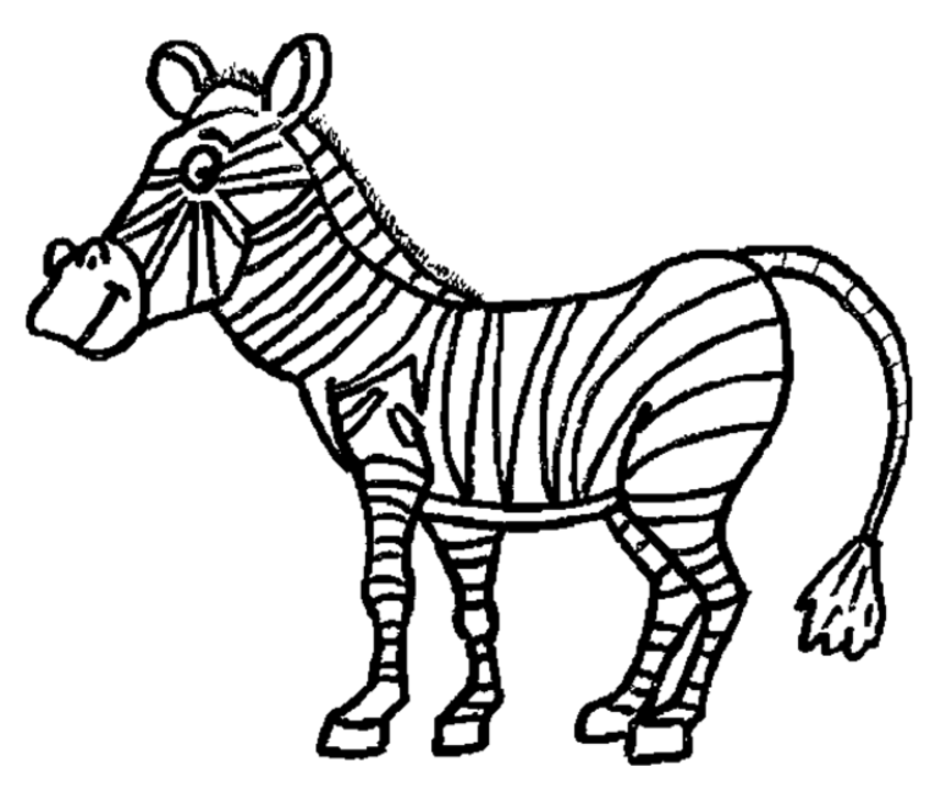 Página para colorir: Zebra (animais) #12983 - Páginas para Colorir Imprimíveis Gratuitamente