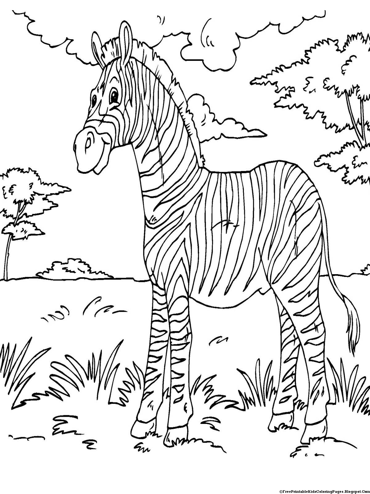 Página para colorir: Zebra (animais) #12995 - Páginas para Colorir Imprimíveis Gratuitamente