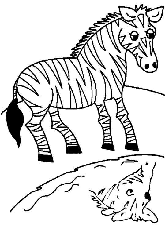 Página para colorir: Zebra (animais) #13013 - Páginas para Colorir Imprimíveis Gratuitamente