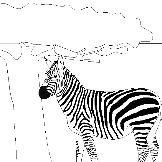 Página para colorir: Zebra (animais) #13075 - Páginas para Colorir Imprimíveis Gratuitamente