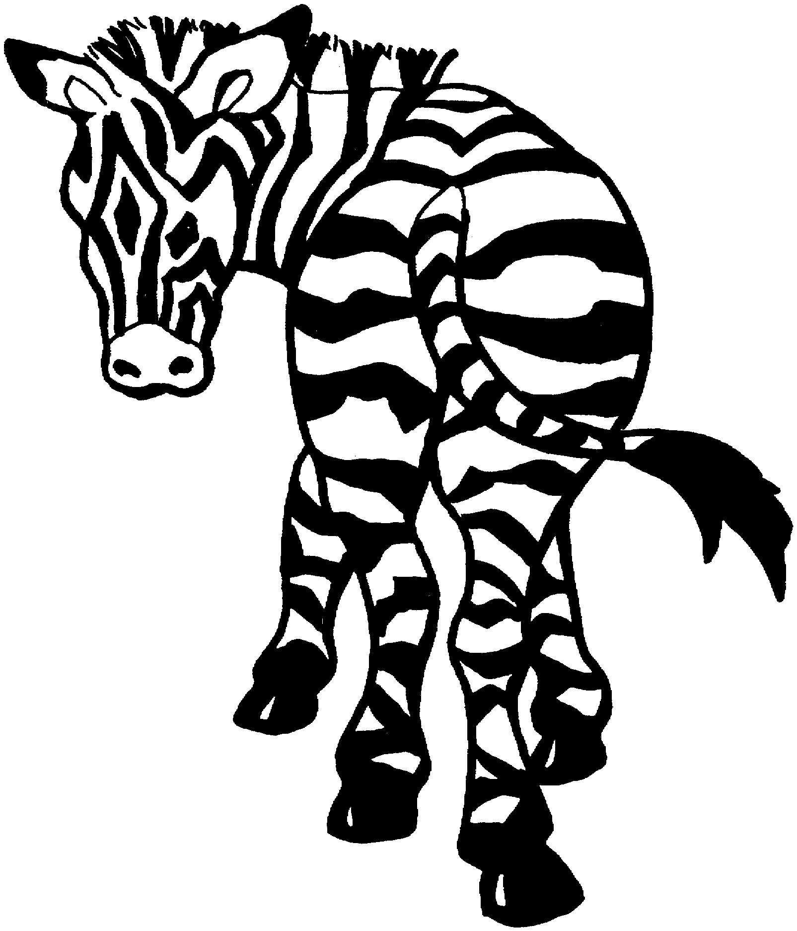 Página para colorir: Zebra (animais) #13078 - Páginas para Colorir Imprimíveis Gratuitamente
