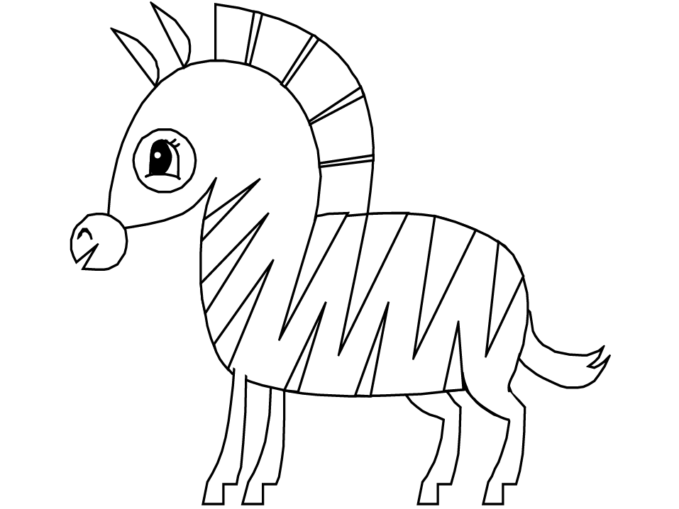 Página para colorir: Zebra (animais) #13084 - Páginas para Colorir Imprimíveis Gratuitamente