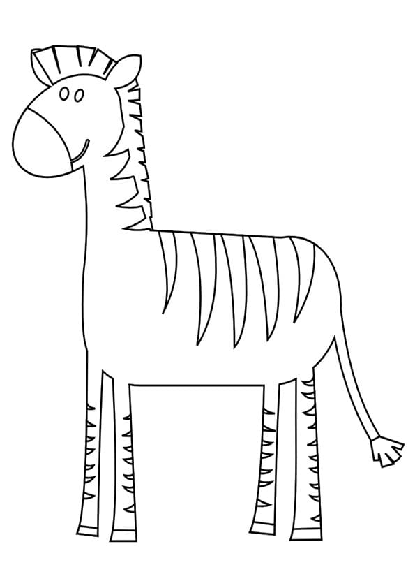 Atividade criativa: desenho de Zebra #197187 para colorir da coleção Animais Atividade criativa: desenho de Zebra #197187 para colorir da coleção Animais