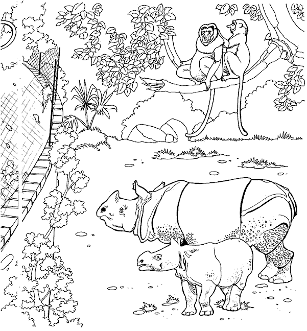 Desenho gratuito Zoológico #12684 da colecao Animais para imprimir