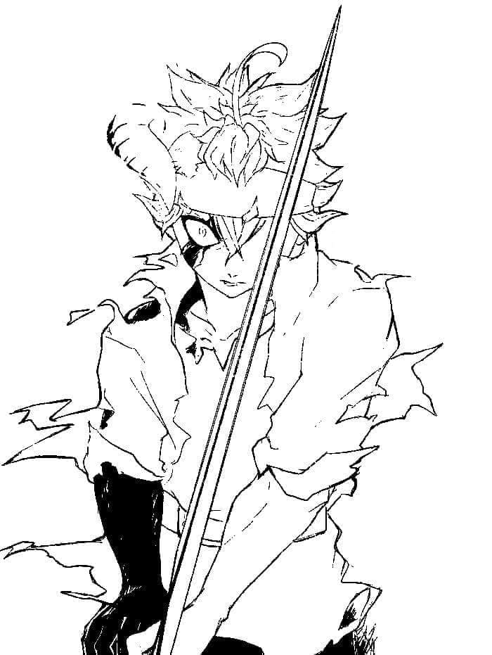 Desenho gratuito Black Clover #208004 da colecao Anime e Mangá para imprimir