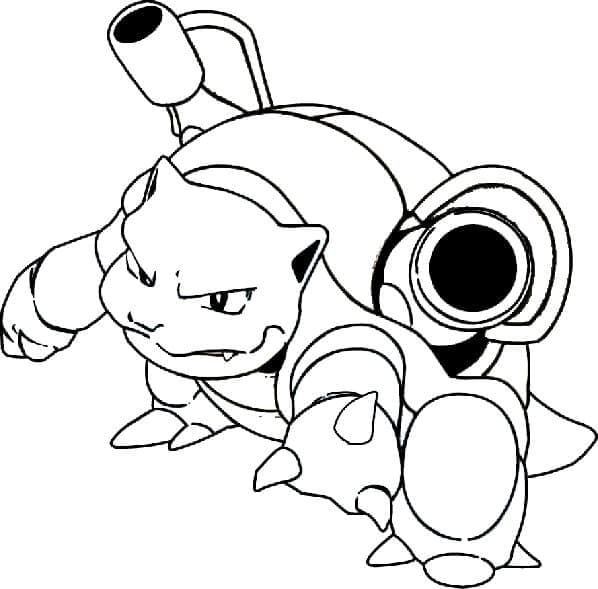 Desenho gratuito Blastoise #181630 da colecao Anime e Mangá para imprimir
