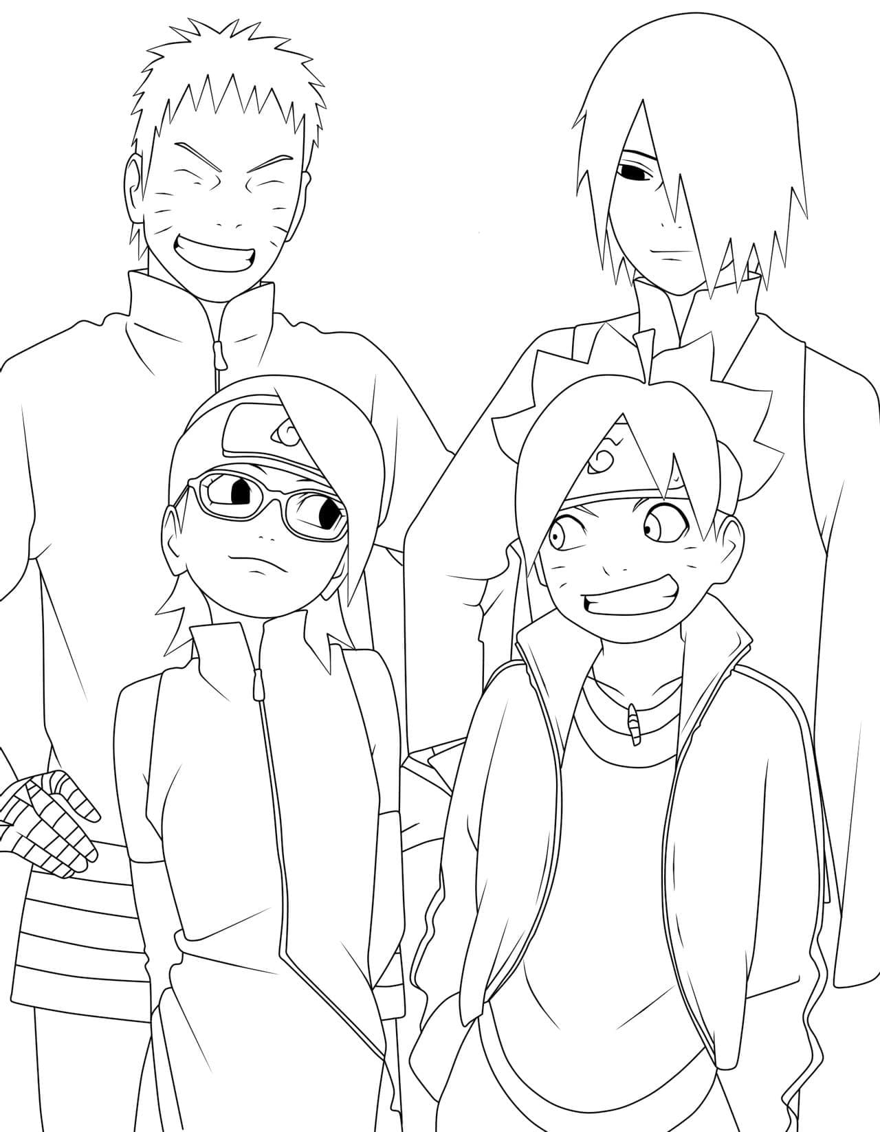 Desenho gratuito Boruto #176110 da colecao Anime e Mangá para imprimir