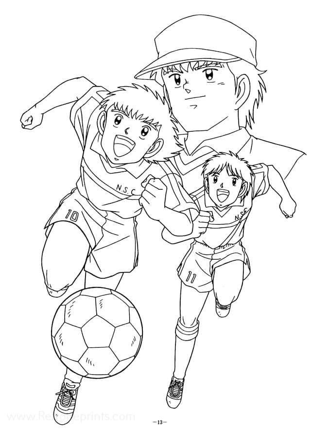 Desenho gratuito Captain Tsubasa #188923 da colecao Anime e Mangá para imprimir