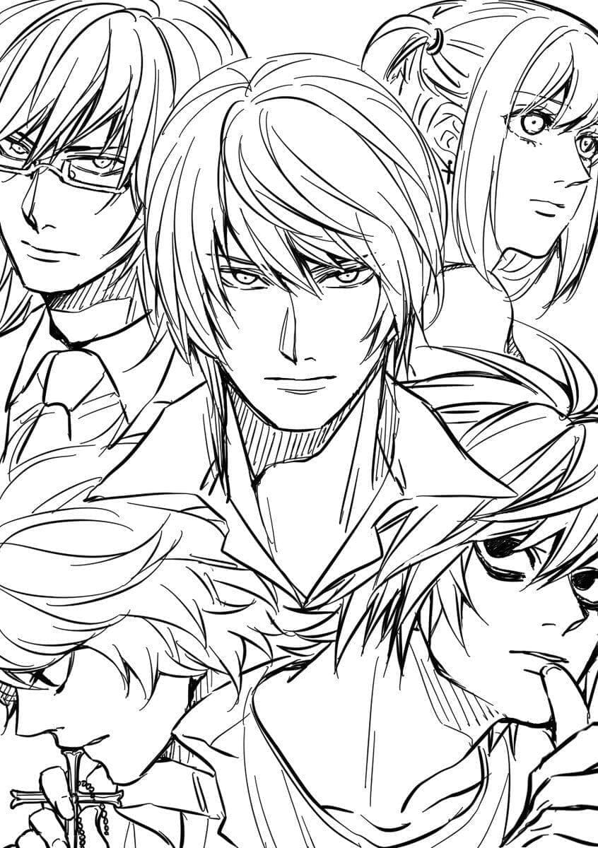 Desenho gratuito Death Note #183165 da colecao Anime e Mangá para imprimir Desenho gratuito Death Note #183165 da colecao Anime e Mangá para imprimir