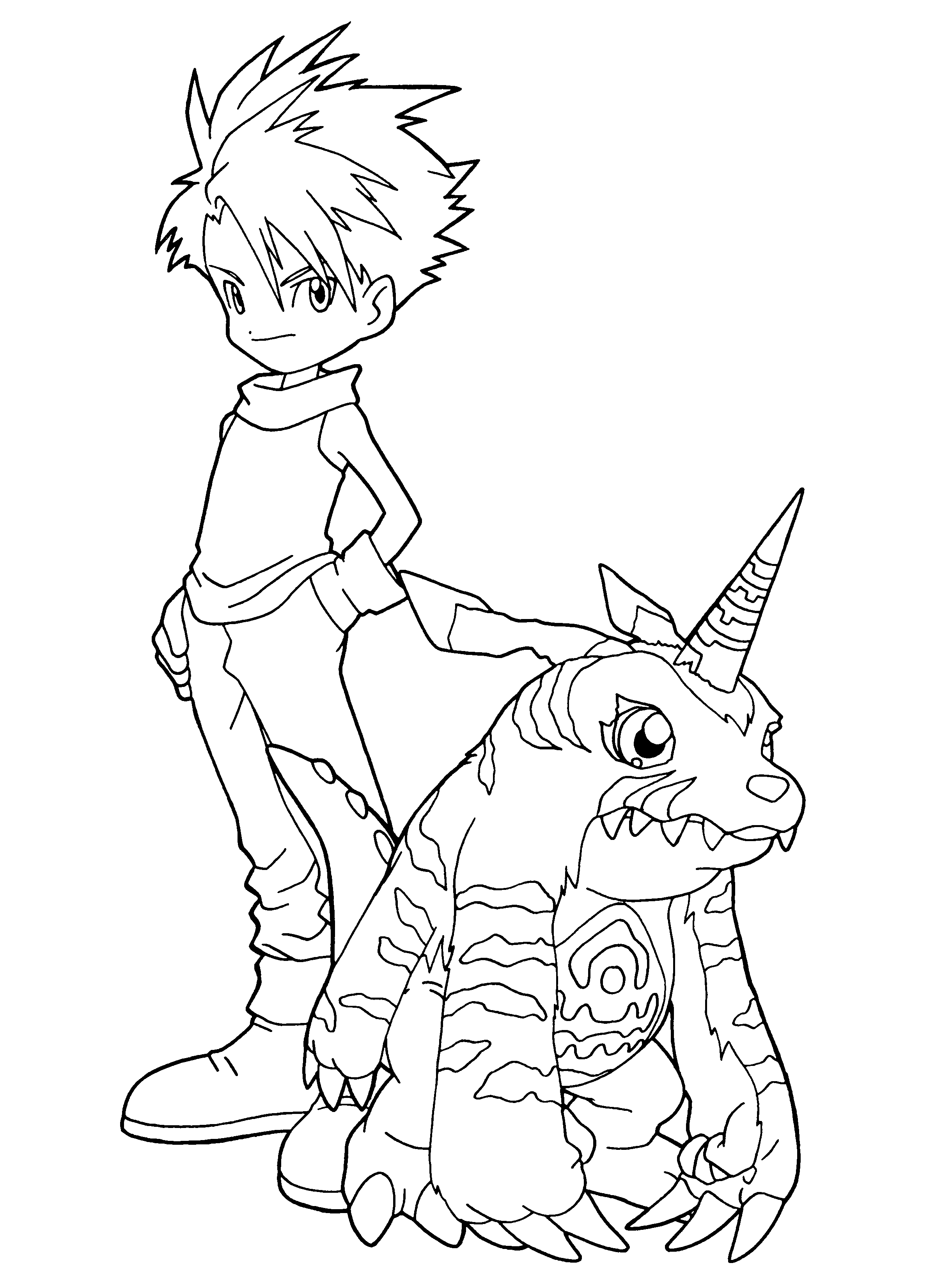Desenho gratuito Digimon #51446 da colecao Anime e Mangá para imprimir