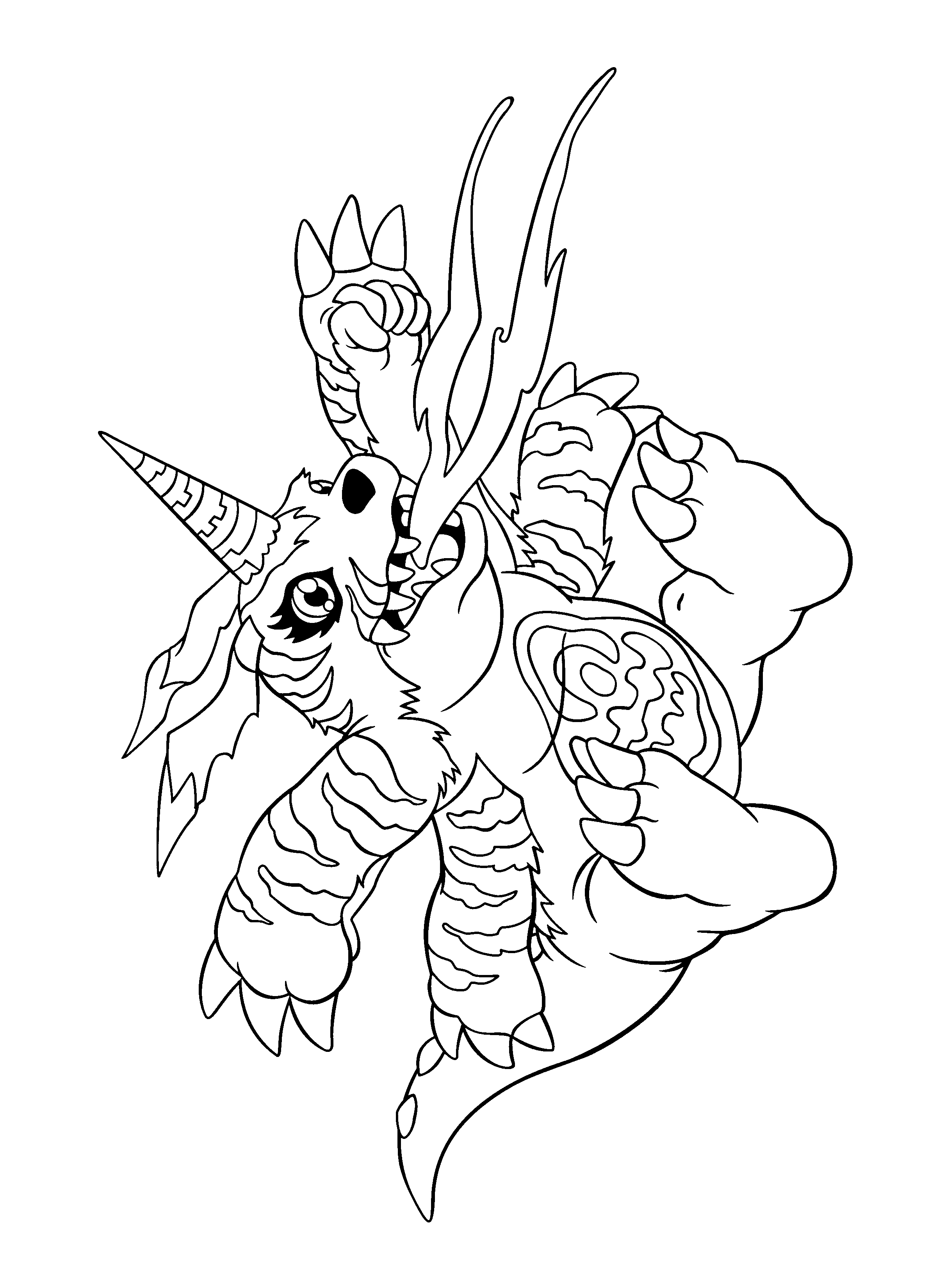 Desenho gratuito Digimon #51465 da colecao Anime e Mangá para imprimir