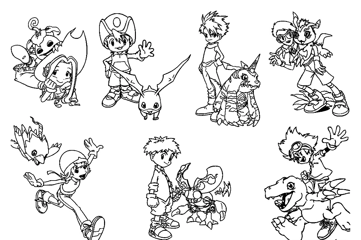 Desenho gratuito Digimon #51493 da colecao Anime e Mangá para imprimir