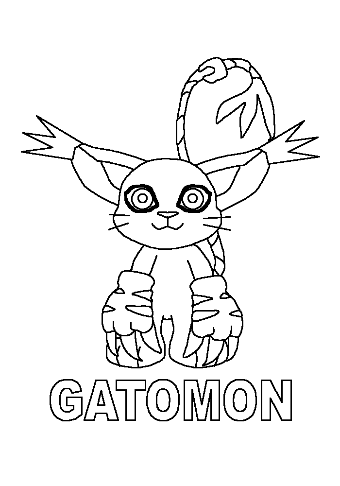 Desenho gratuito Digimon #51579 da colecao Anime e Mangá para imprimir