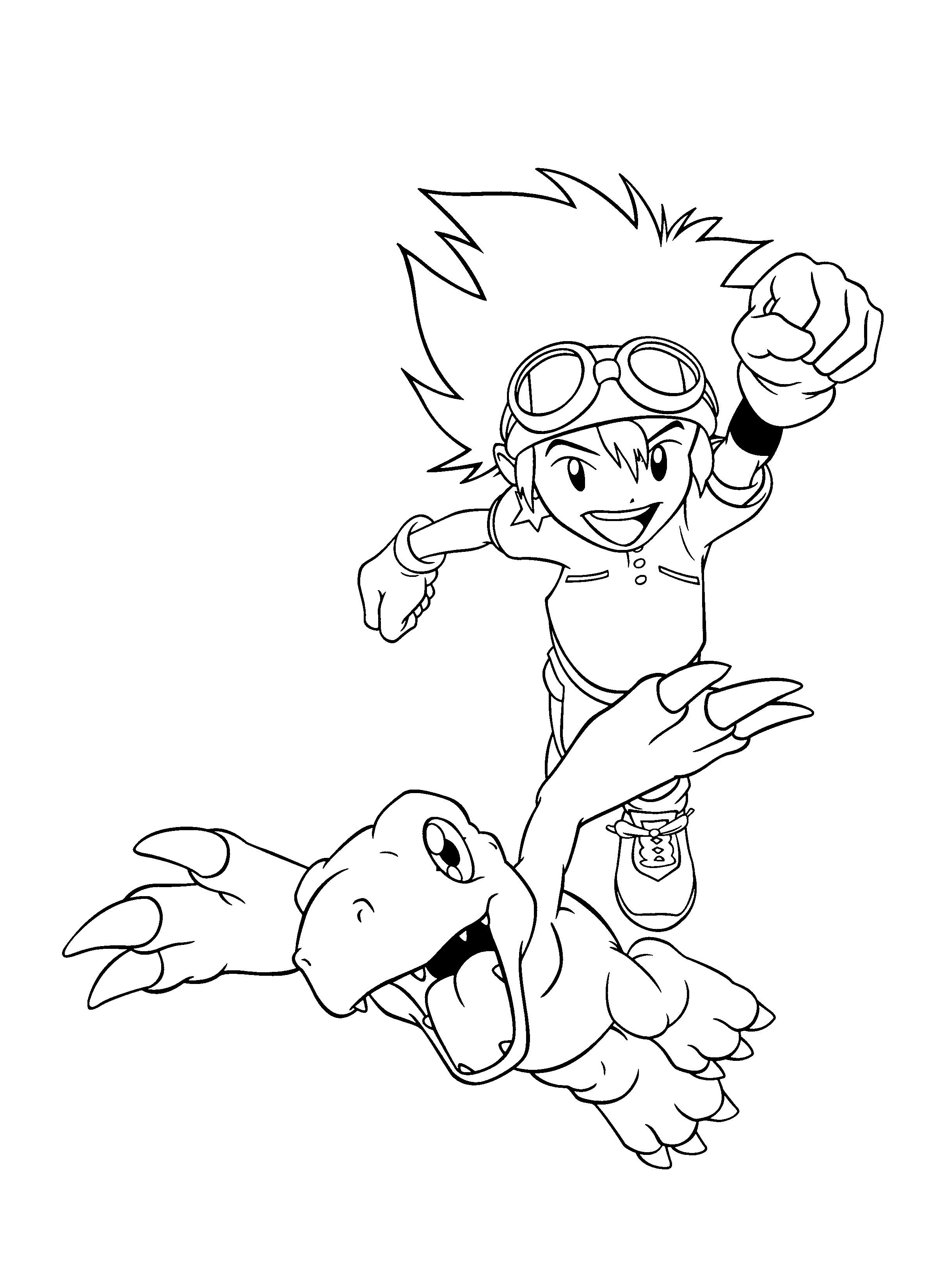 Desenho gratuito Digimon #51600 da colecao Anime e Mangá para imprimir