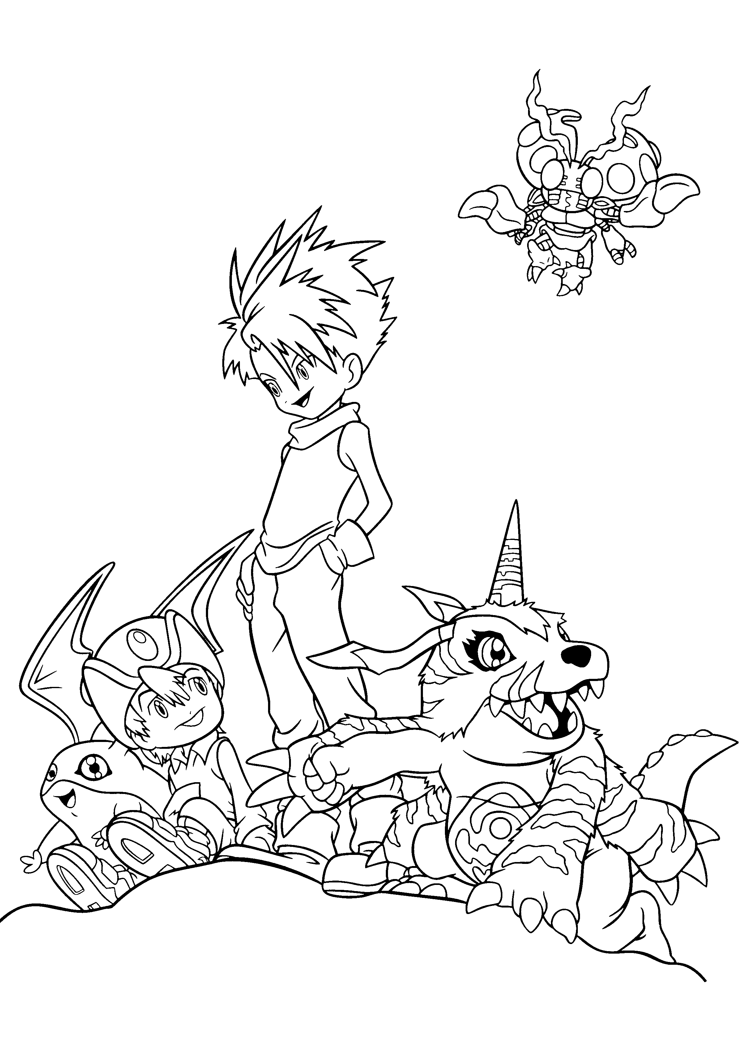 Desenho gratuito Digimon #51657 da colecao Anime e Mangá para imprimir