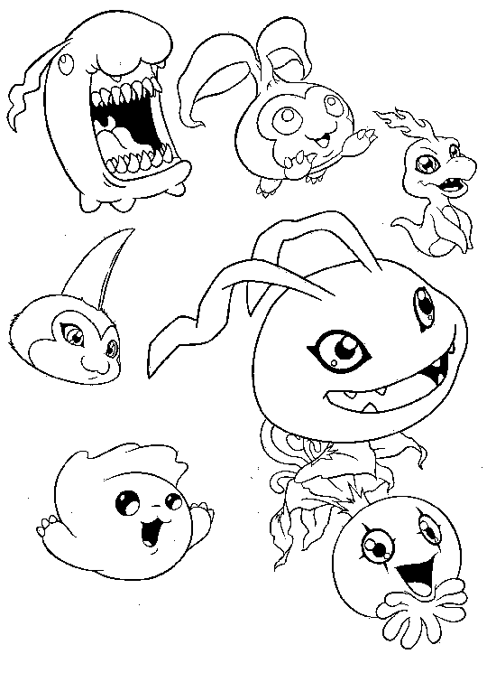 Desenho gratuito Digimon #51664 da colecao Anime e Mangá para imprimir