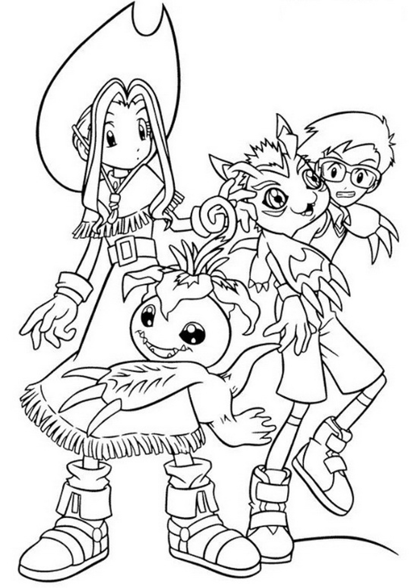 Desenho gratuito Digimon #51683 da colecao Anime e Mangá para imprimir