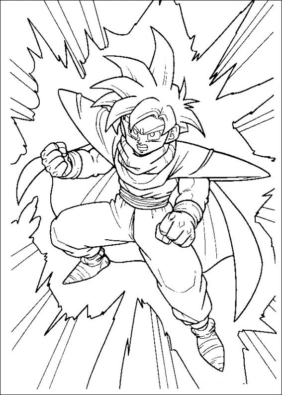 Desenho para colorir Dragon Ball Z #38541 da coleção Anime e Mangá, pronto para imprimir