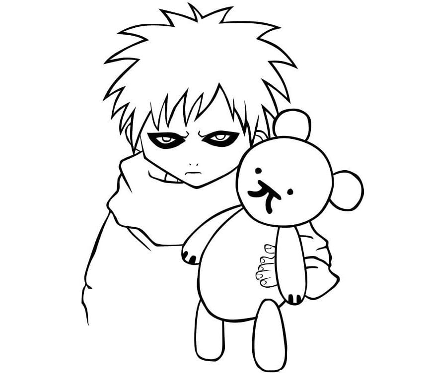 Linda página de Gaara #180196 para colorir, da coleção Anime e Mangá, baixe grátis Linda página de Gaara #180196 para colorir, da coleção Anime e Mangá, baixe grátis