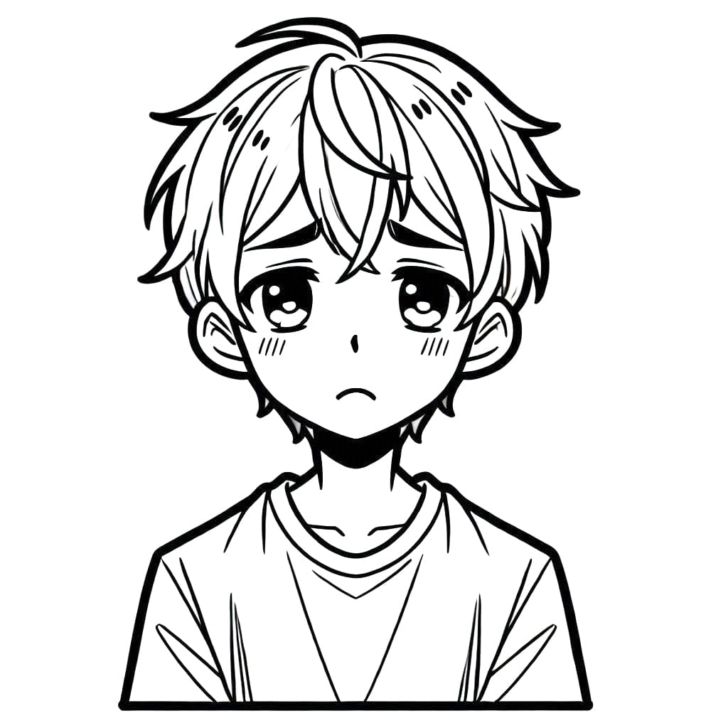 Desenho gratuito Garoto Manga #217938 da colecao Anime e Mangá para imprimir