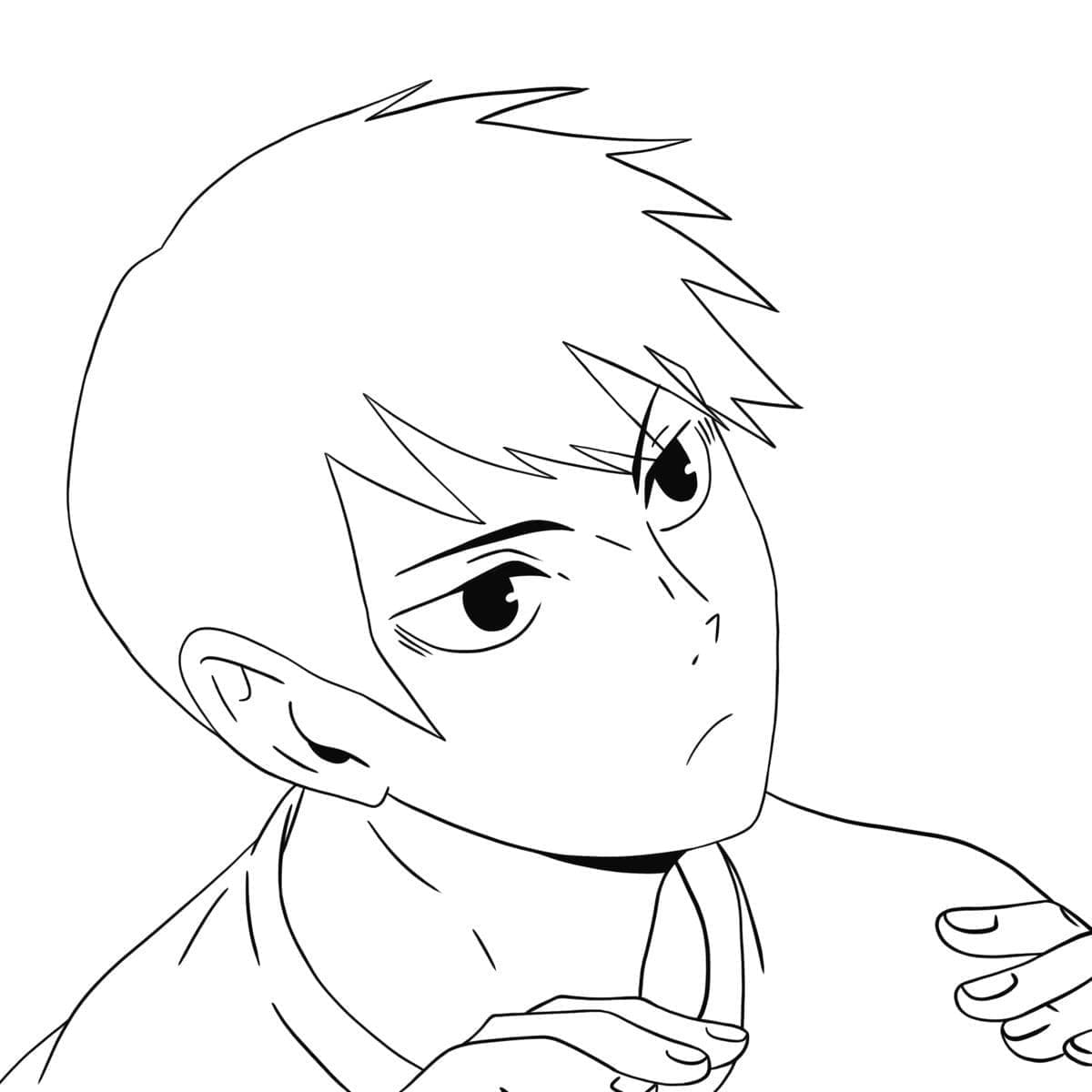 Desenho gratuito Garoto Manga #217973 da colecao Anime e Mangá para imprimir