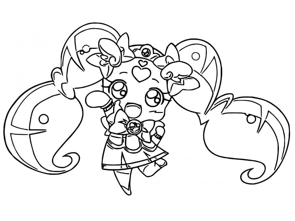 Desenho gratuito Glitter Force #211728 da colecao Anime e Mangá para imprimir
