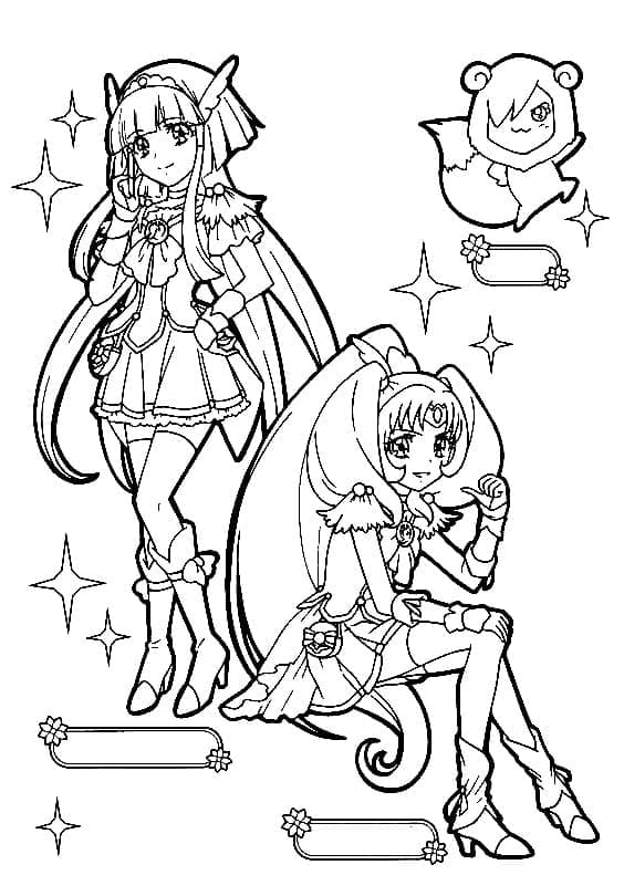 Linda página de Glitter Force #211734 para colorir, da coleção Anime e Mangá, baixe grátis Linda página de Glitter Force #211734 para colorir, da coleção Anime e Mangá, baixe grátis