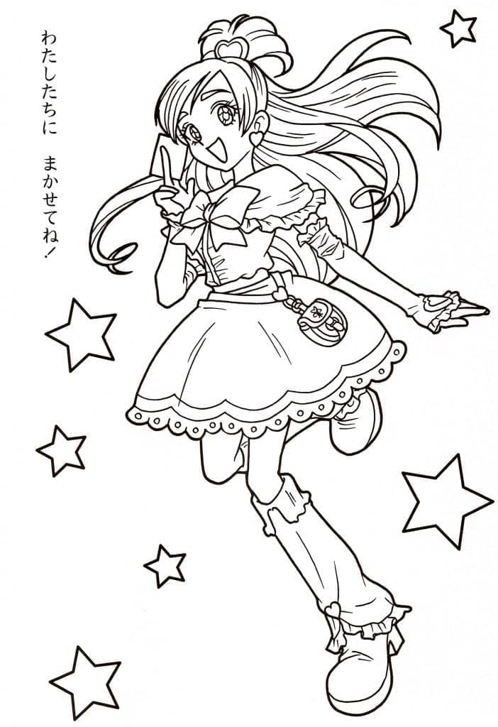 Desenho gratuito Glitter Force #211742 da colecao Anime e Mangá para imprimir