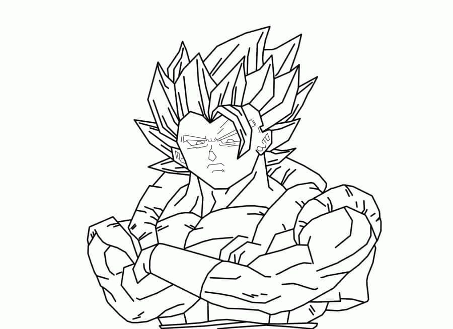 Desenho gratuito Gogeta de Dragon Ball Z #191516 da colecao Anime e Mangá para imprimir