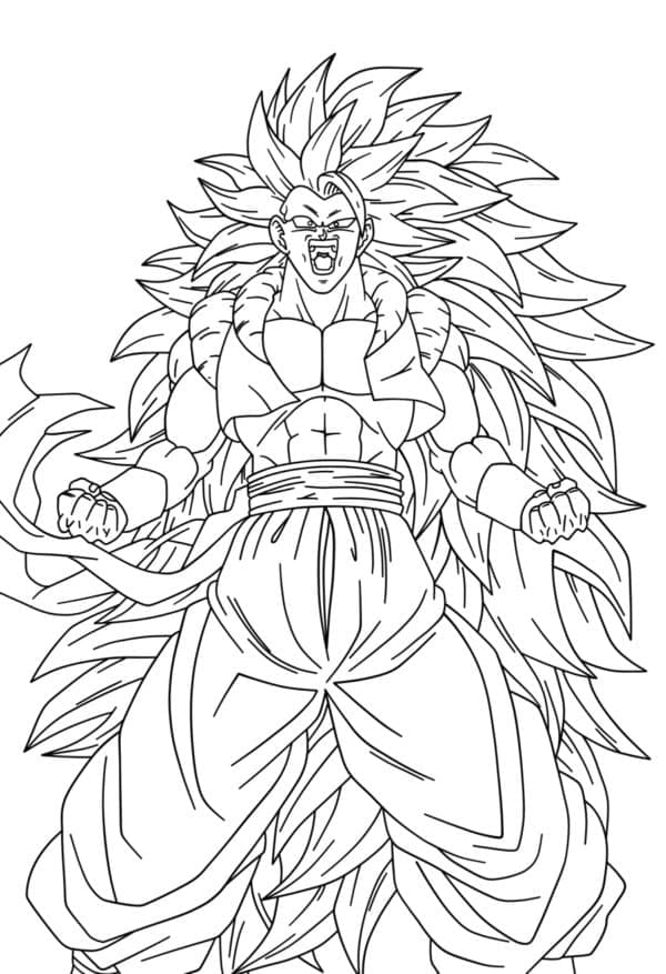 Desenho gratuito Gogeta de Dragon Ball Z #191529 da colecao Anime e Mangá para imprimir