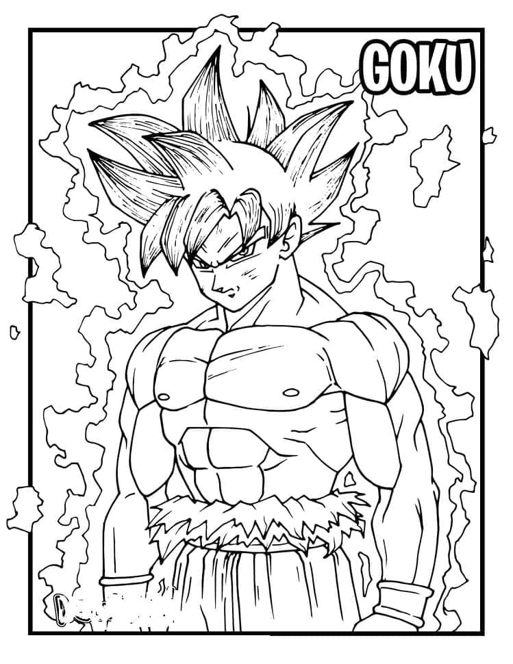 Desenho gratuito Goku #201366 da colecao Anime e Mangá para imprimir