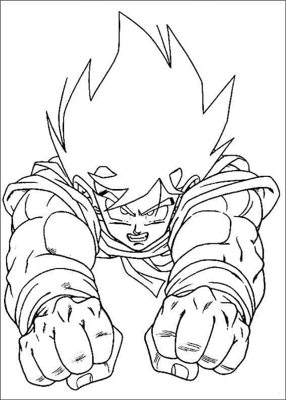 Desenho gratuito Goku #201370 da colecao Anime e Mangá para imprimir