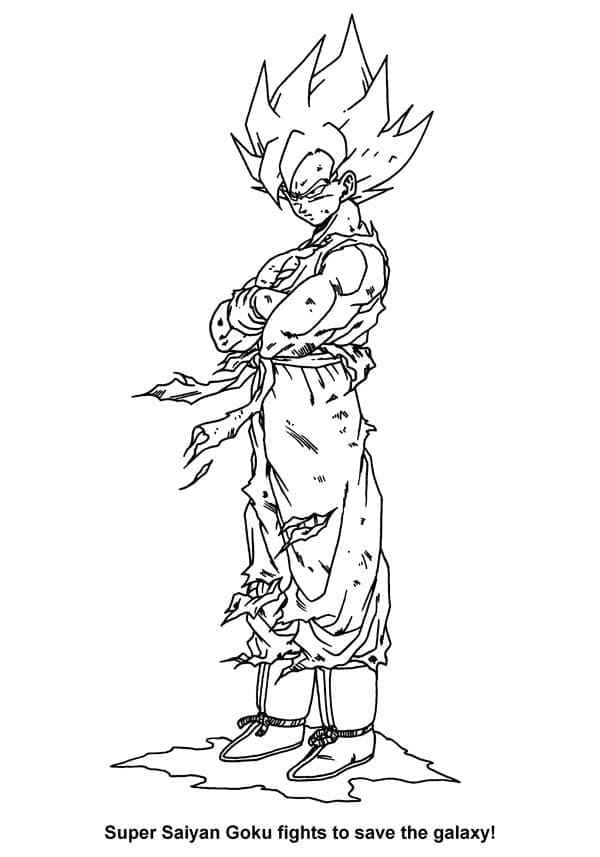 Desenho gratuito Goku #201373 da colecao Anime e Mangá para imprimir