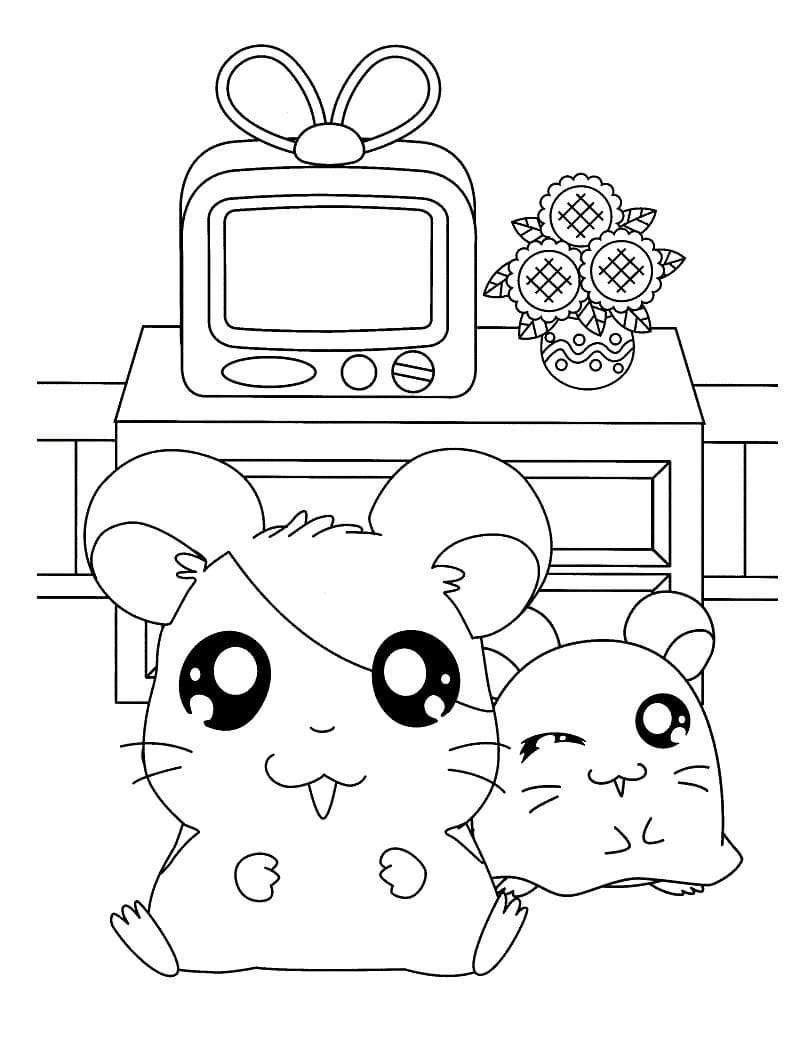 Desenho gratuito Hamtaro #203203 da colecao Anime e Mangá para imprimir