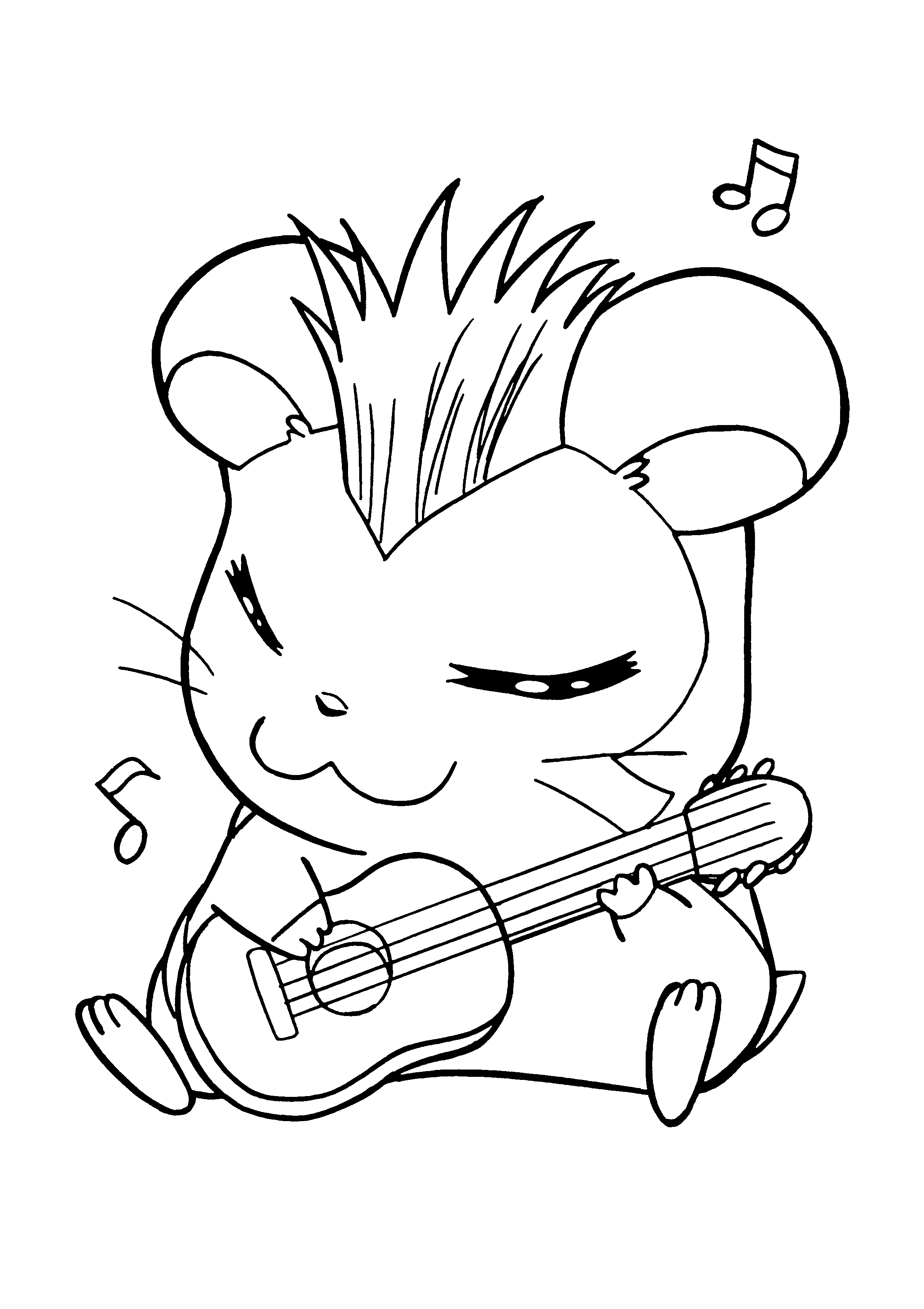 Desenho gratuito Hamtaro #39912 da colecao Anime e Mangá para imprimir