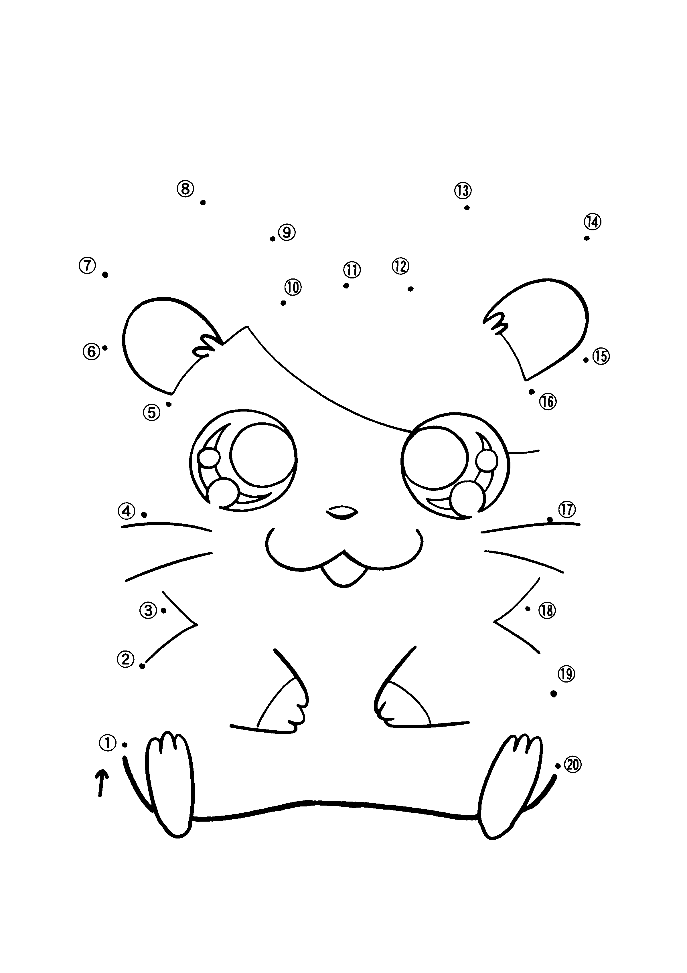 Desenho gratuito Hamtaro #39933 da colecao Anime e Mangá para imprimir