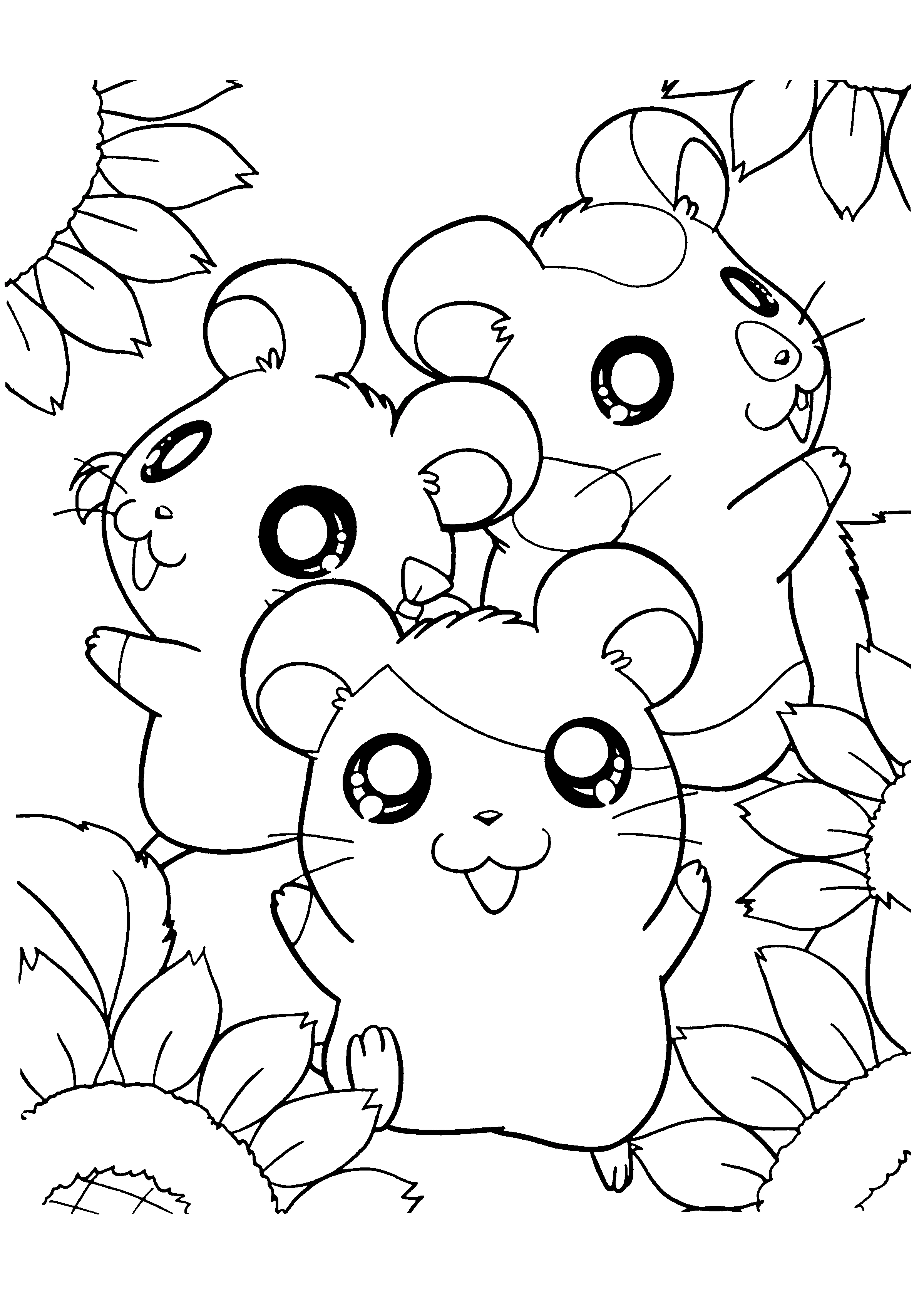Desenho gratuito Hamtaro #39934 da colecao Anime e Mangá para imprimir