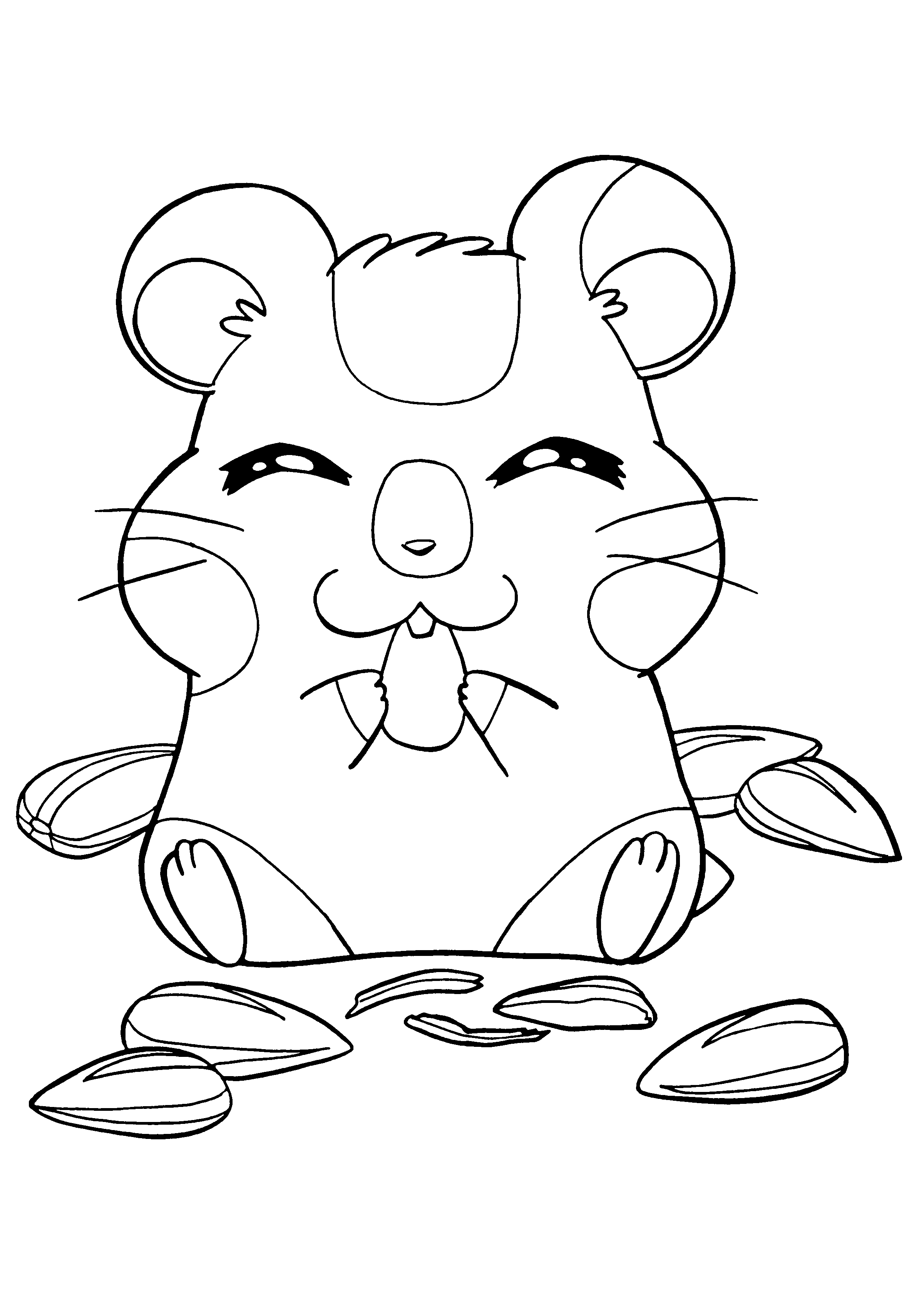 Desenho gratuito Hamtaro #39955 da colecao Anime e Mangá para imprimir