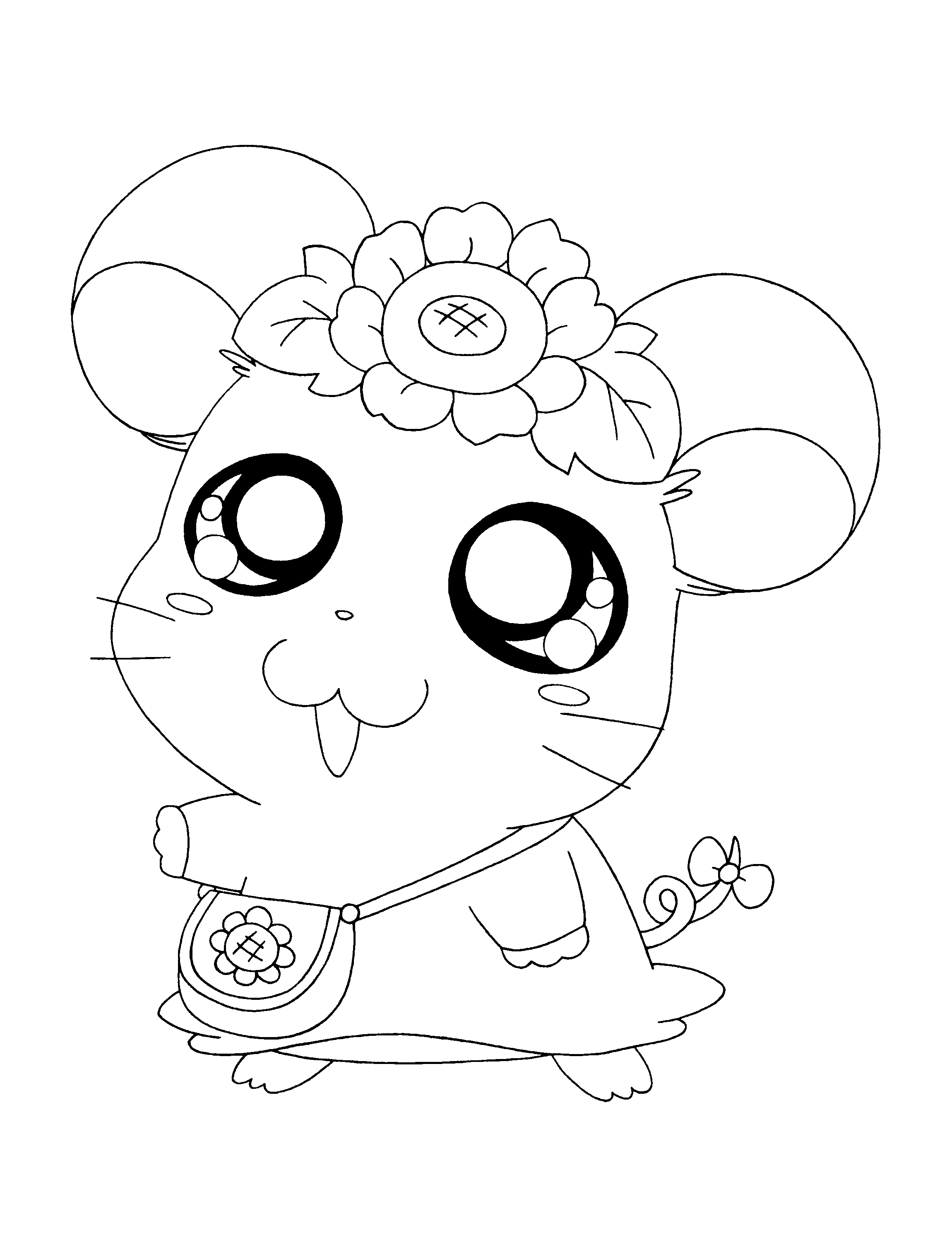 Desenho gratuito Hamtaro #39977 da colecao Anime e Mangá para imprimir
