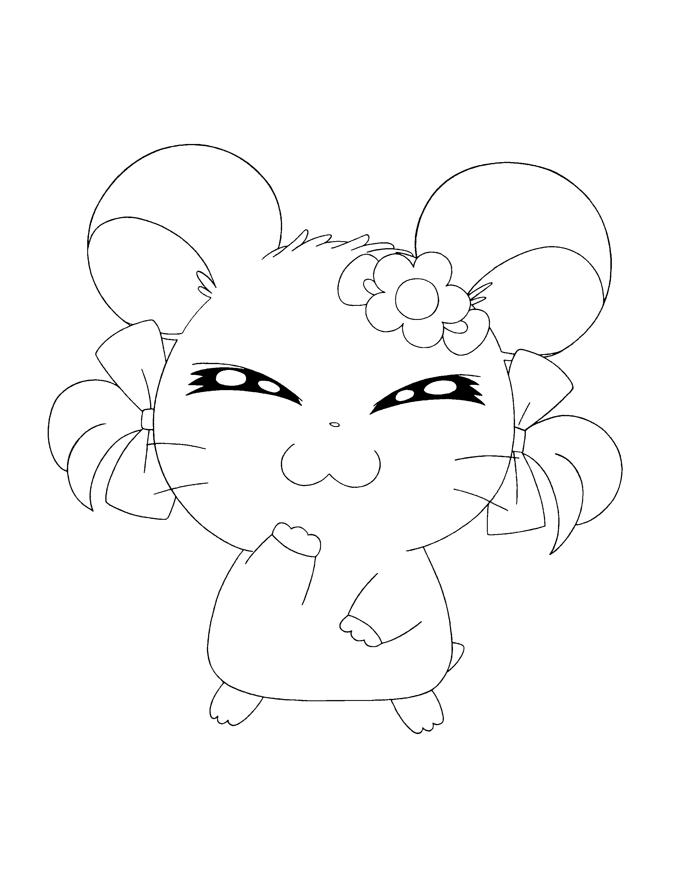 Desenho gratuito Hamtaro #39982 da colecao Anime e Mangá para imprimir