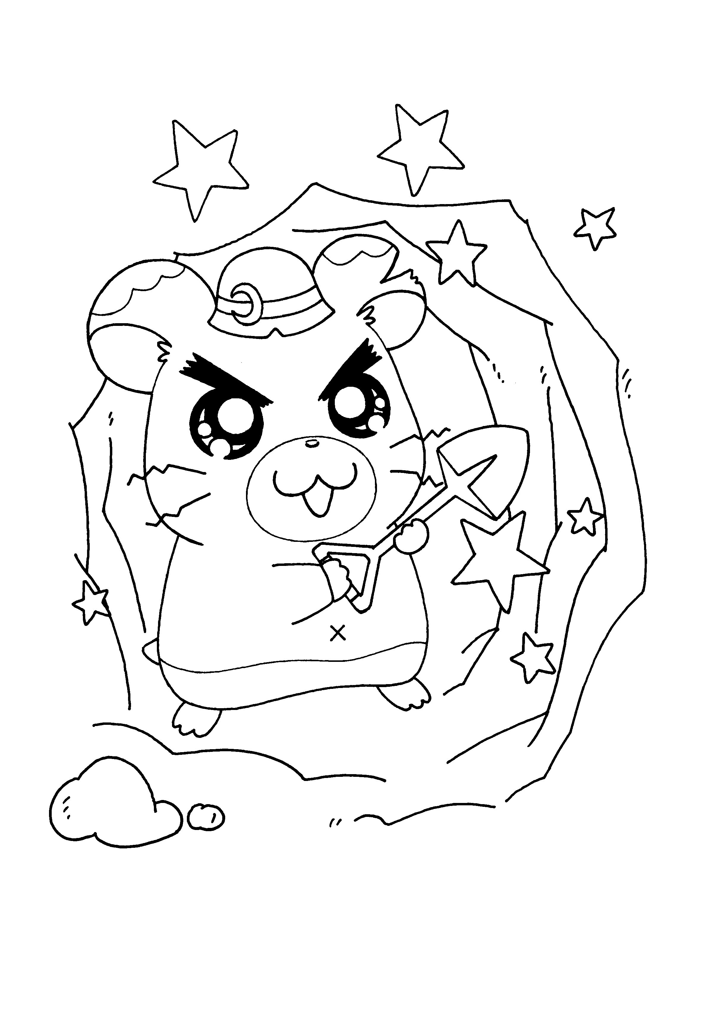 Desenho gratuito Hamtaro #39992 da colecao Anime e Mangá para imprimir
