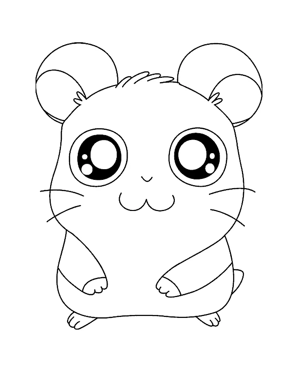 Desenho gratuito Hamtaro #40001 da colecao Anime e Mangá para imprimir