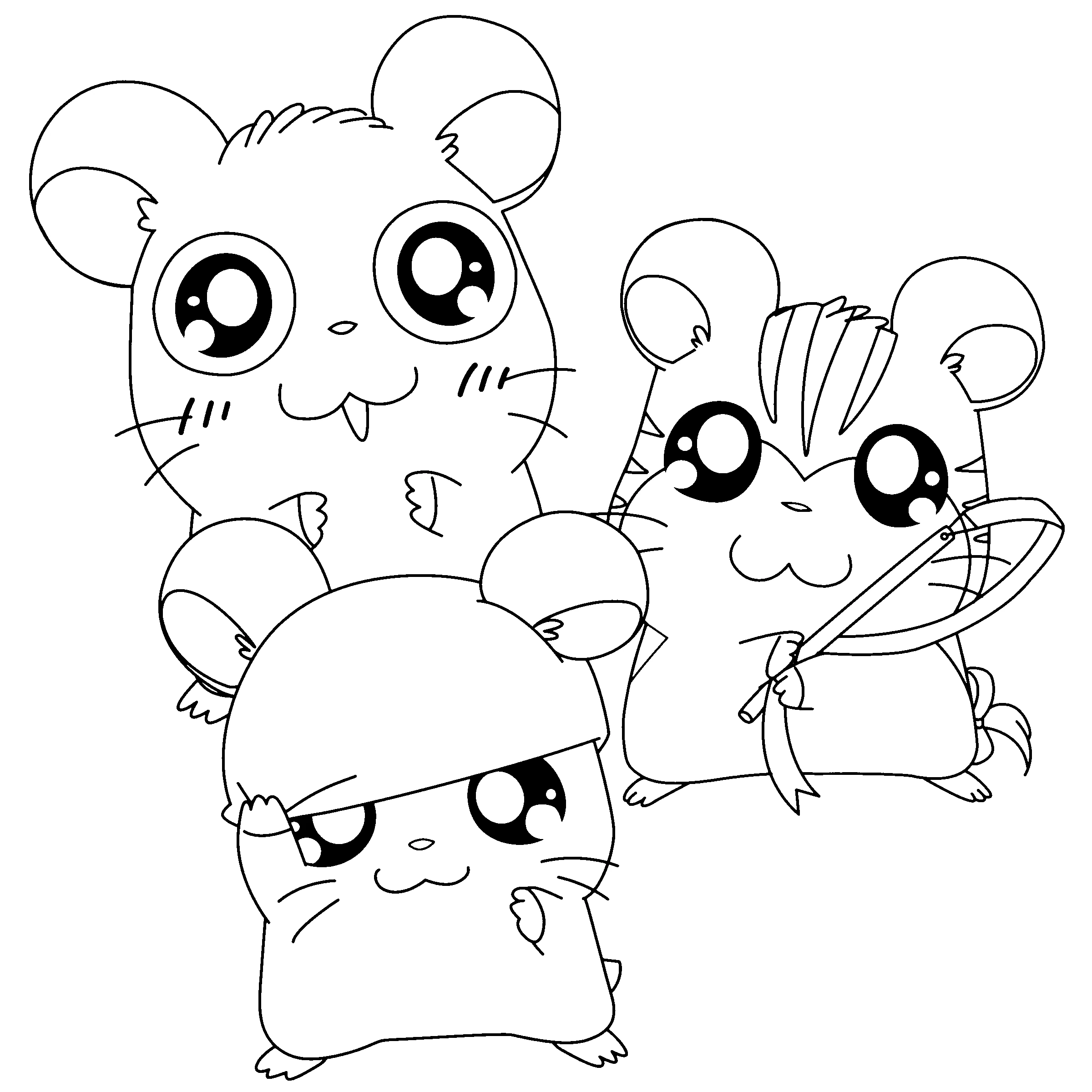 Desenho gratuito Hamtaro #40020 da colecao Anime e Mangá para imprimir