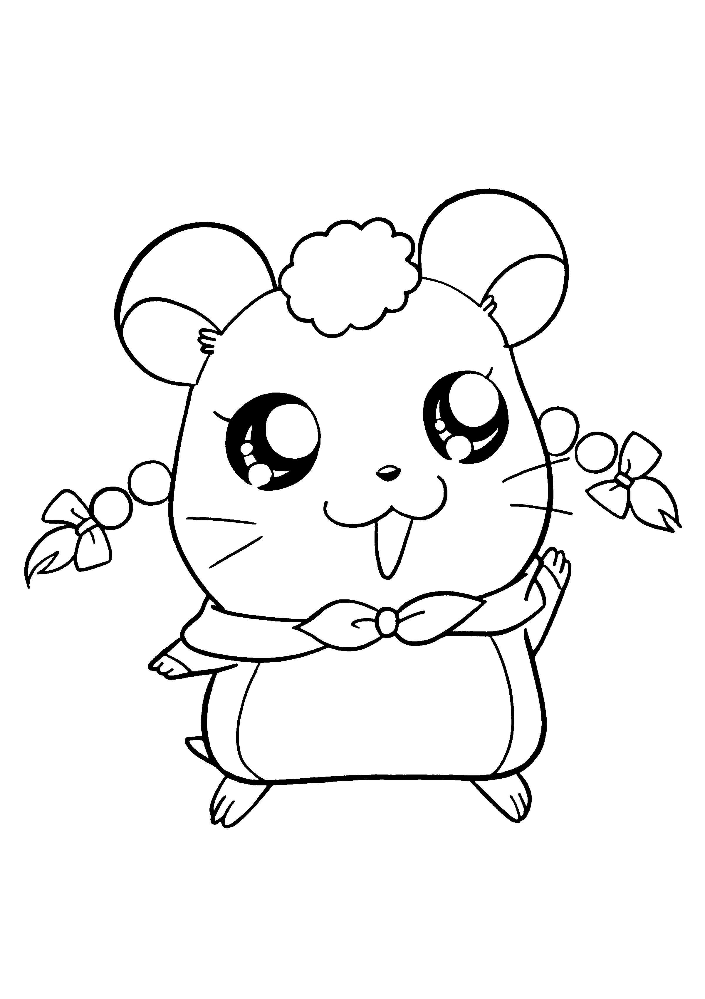 Desenho gratuito Hamtaro #40032 da colecao Anime e Mangá para imprimir