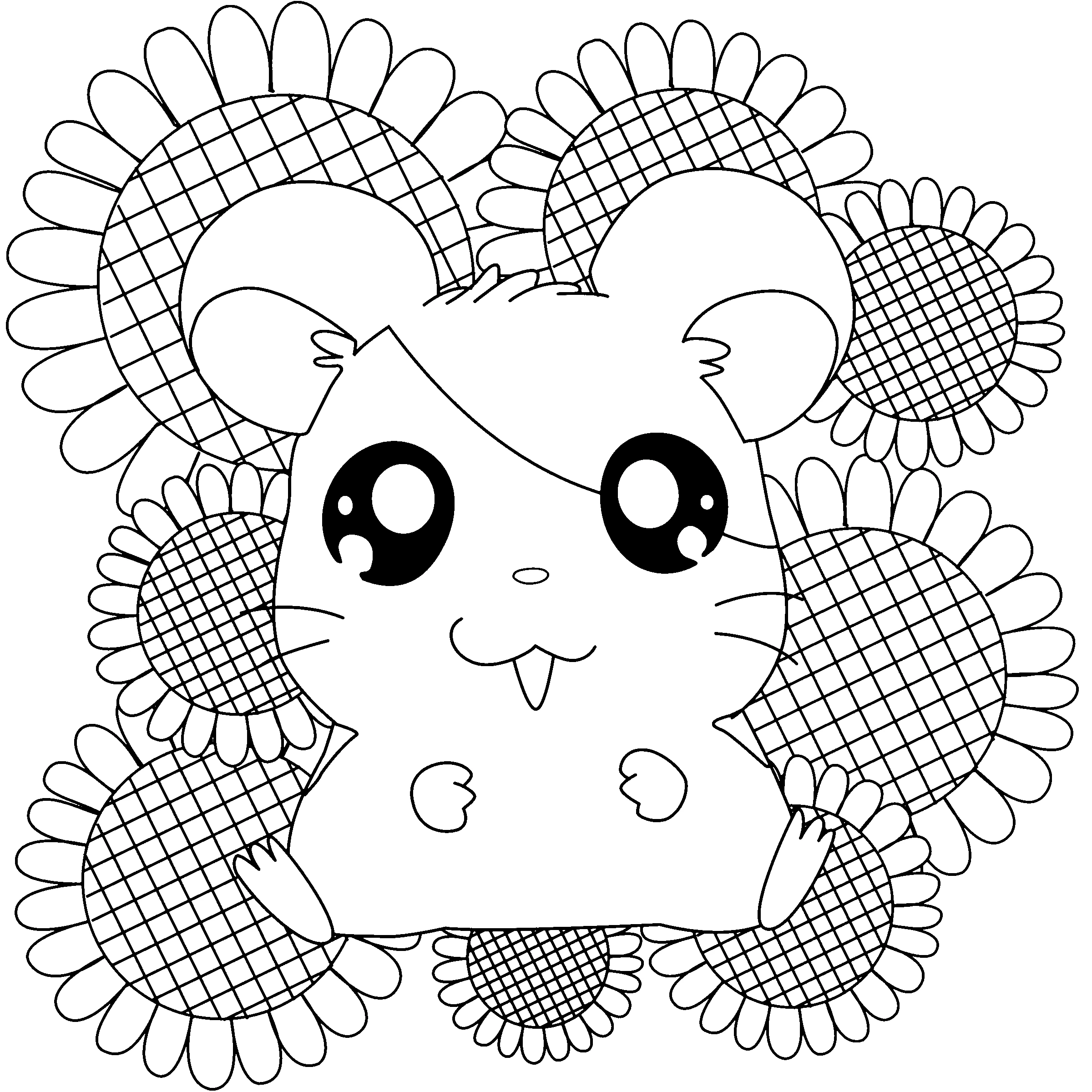 Desenho gratuito Hamtaro #40044 da colecao Anime e Mangá para imprimir