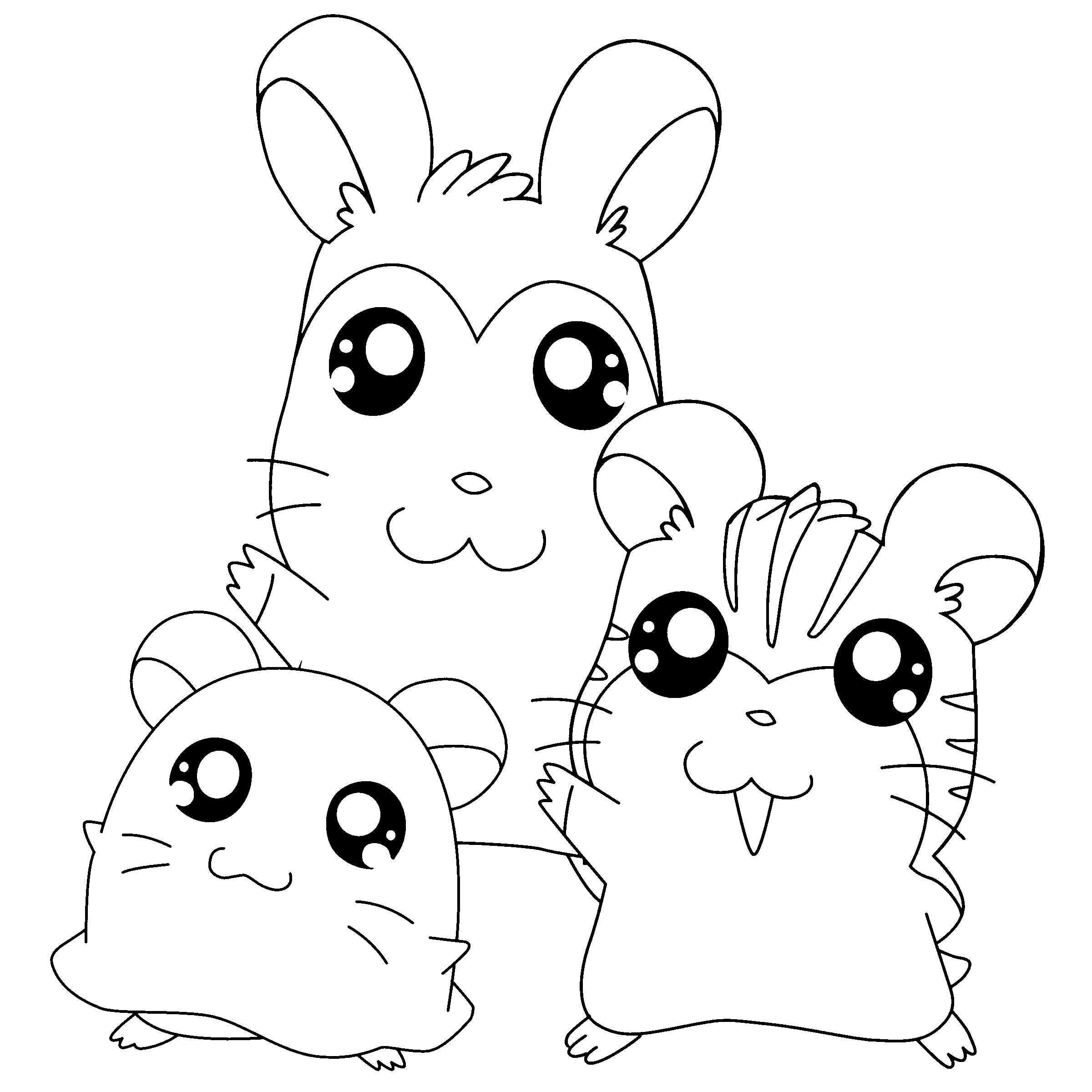 Desenho gratuito Hamtaro #40055 da colecao Anime e Mangá para imprimir