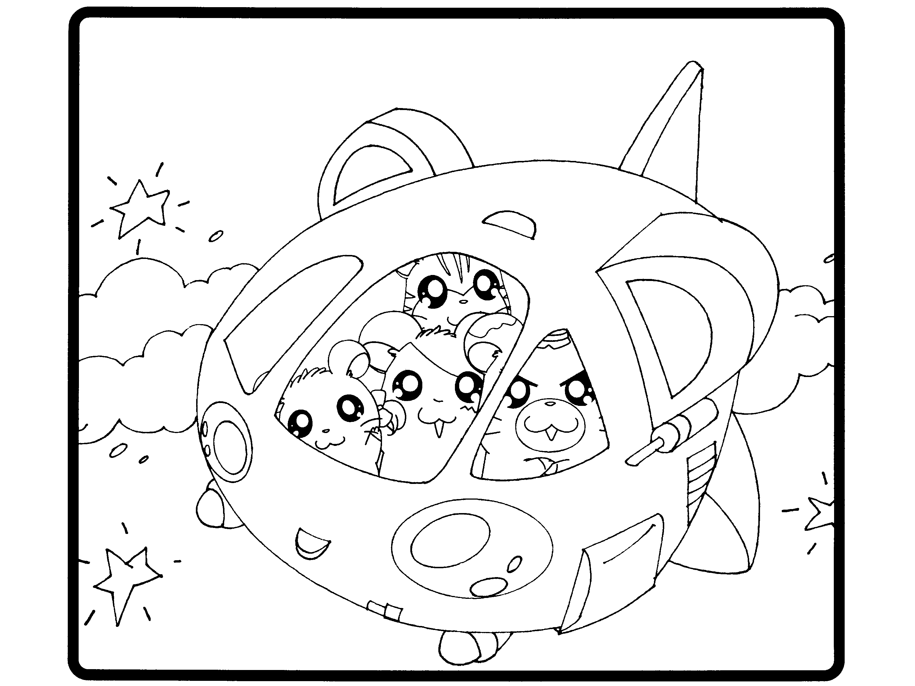 Desenho gratuito Hamtaro #40067 da colecao Anime e Mangá para imprimir