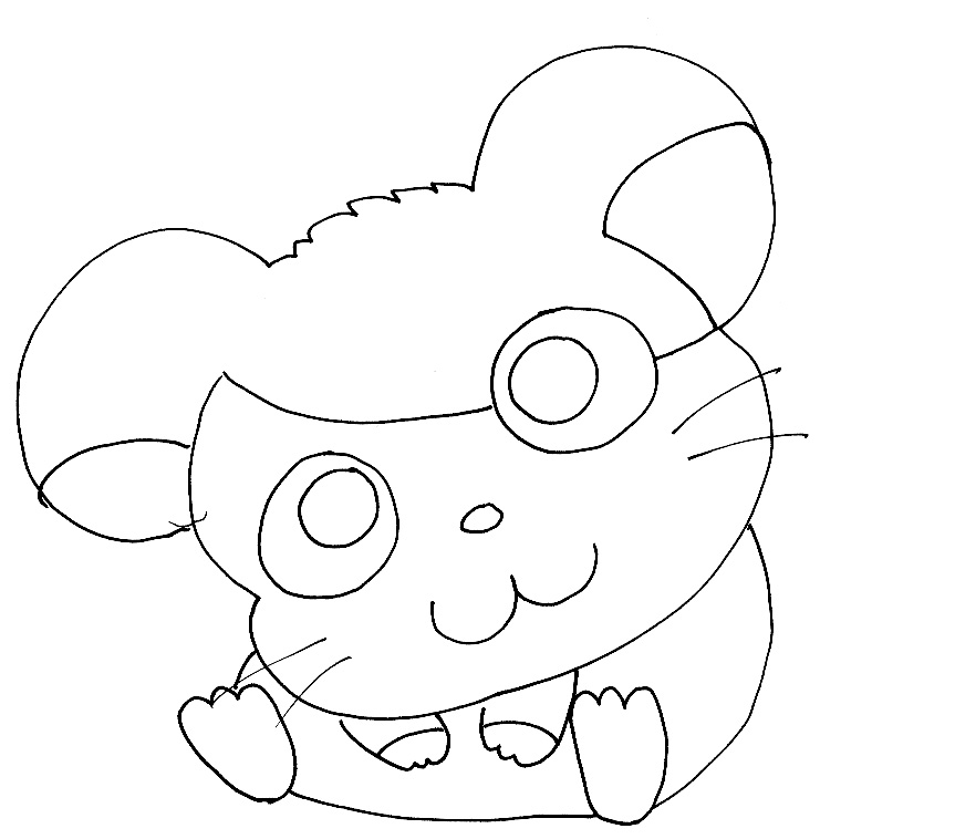 Desenho gratuito Hamtaro #40075 da colecao Anime e Mangá para imprimir