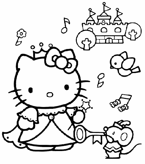 Desenho gratuito Hello Kitty #36737 da colecao Anime e Mangá para imprimir