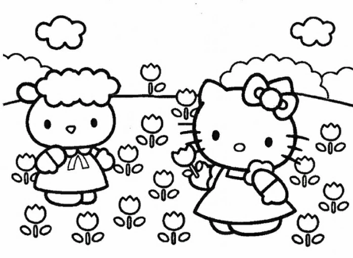 Desenho gratuito Hello Kitty #36798 da colecao Anime e Mangá para imprimir